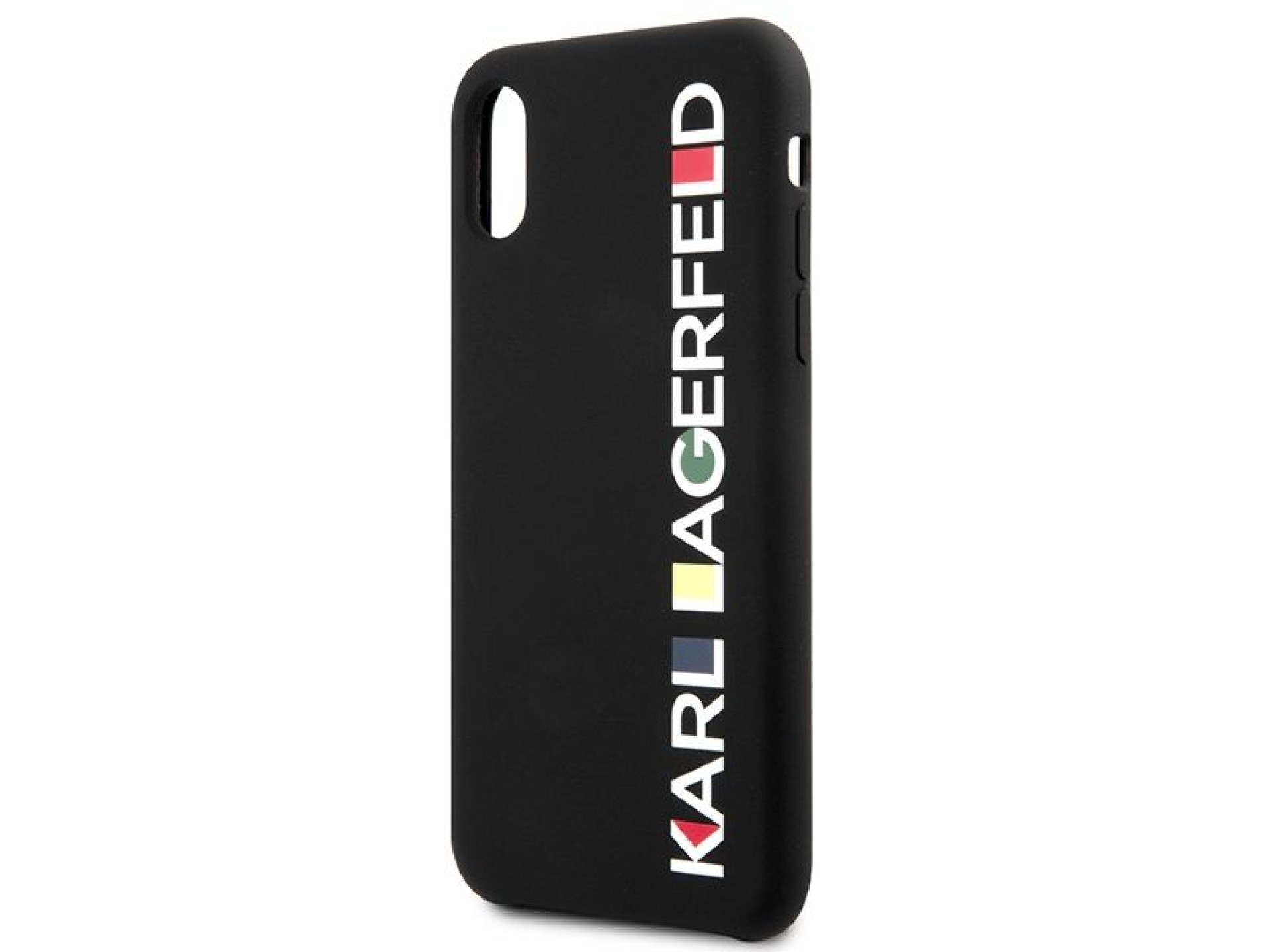 Funda brillante Karl Lagerfeld Bauhaus para iPhone X/XS - Negra