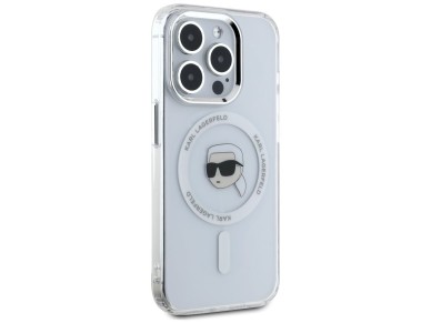 Karl Lagerfeld IML Metal Karl Head MagSafe Case for iPhone 15 Pro Max White Karl Lagerfeld IML Metal Karl Head MagSafe Case for iPhone 15 Pro Max White