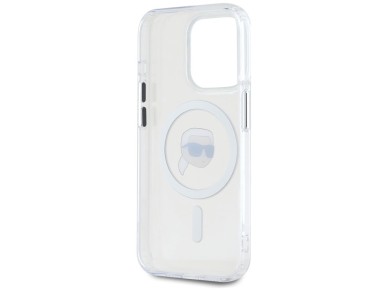 Karl Lagerfeld IML Metal Karl Head MagSafe Case for iPhone 15 Pro Max White Karl Lagerfeld IML Metal Karl Head MagSafe Case for iPhone 15 Pro Max White