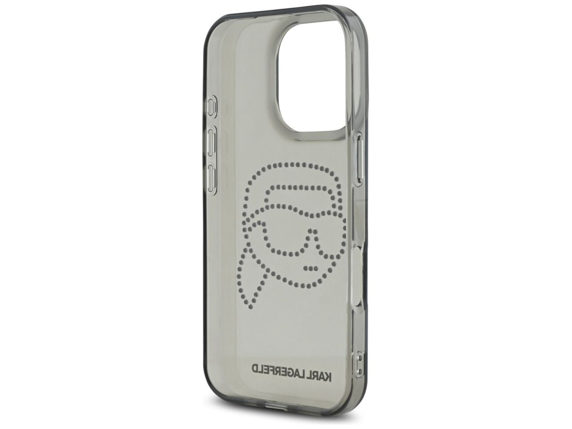 Karl Lagerfeld IML Rhinestones Karl Head Case for iPhone 16 Pro Black