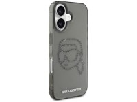 Karl Lagerfeld IML Rhinestones Karl Head Case for iPhone 16 Black Karl Lagerfeld IML Rhinestones Karl Head Case for iPhone 16 Black