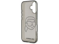 Karl Lagerfeld IML Rhinestones Karl Head Case for iPhone 16 Black Karl Lagerfeld IML Rhinestones Karl Head Case for iPhone 16 Black