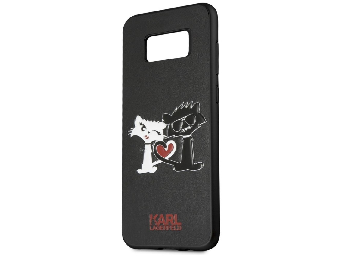 Karl Lagerfeld Choupette In Love Case for Samsung Galaxy S8 Plus - Black