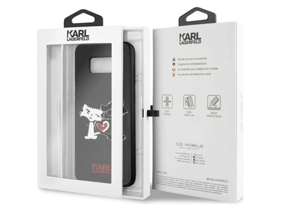 Karl Lagerfeld Choupette In Love Case for Samsung Galaxy S8 Plus - Black