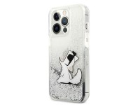 Karl Lagerfeld Liquid Glitter Choupette Fun case for iPhone 13 Pro Max 6.7" - silver Karl Lagerfeld Liquid Glitter Choupette Fun case for iPhone 13 Pro Max 6.7" - silver