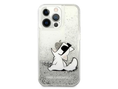 Karl Lagerfeld Liquid Glitter Choupette Fun case for iPhone 13 Pro Max 6.7" - silver Karl Lagerfeld Liquid Glitter Choupette Fun case for iPhone 13 Pro Max 6.7" - silver
