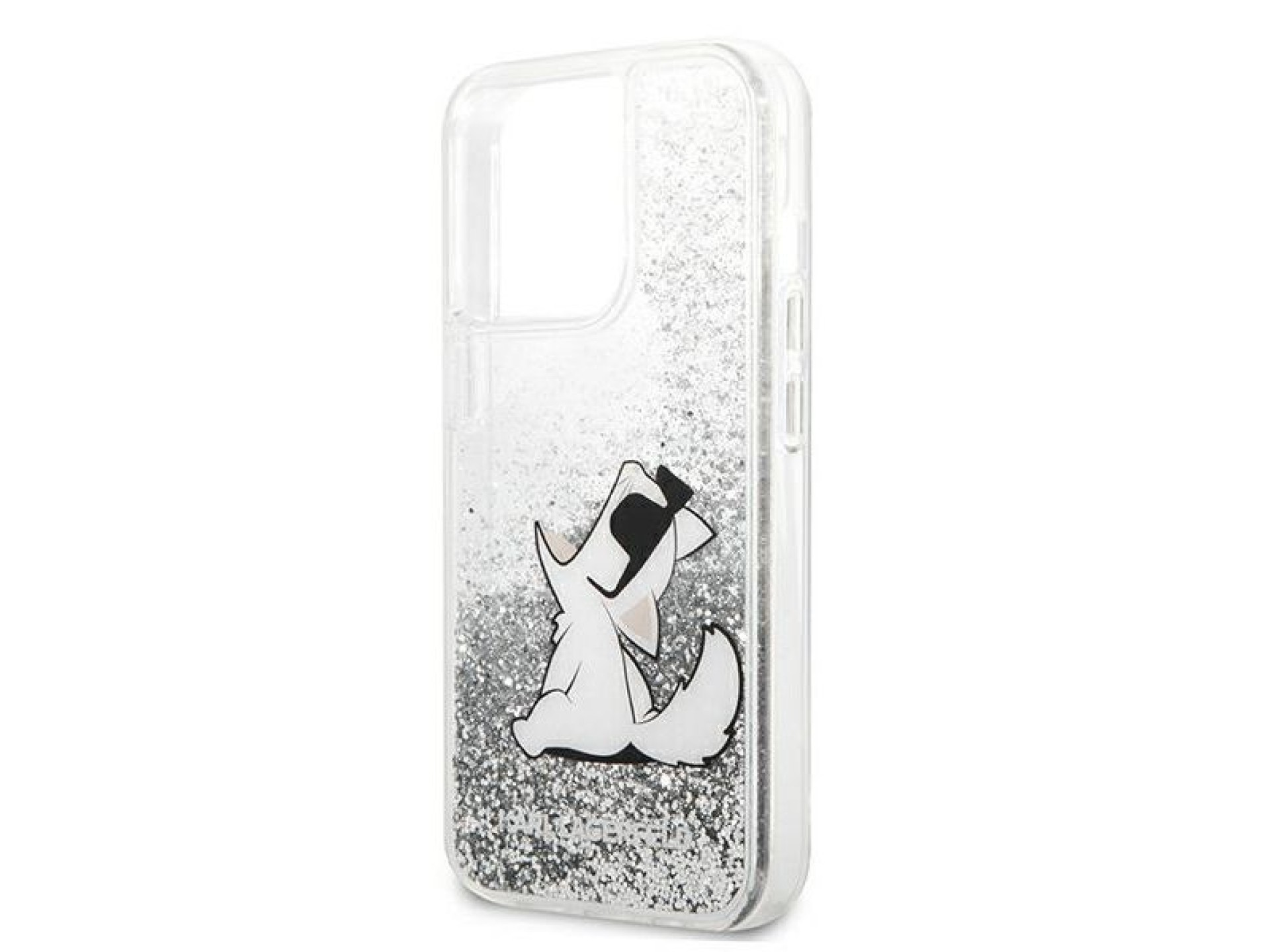 Karl Lagerfeld Liquid Glitter Choupette Fun case for iPhone 13 Pro Max 6.7