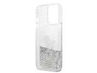 Karl Lagerfeld Liquid Glitter Choupette Fun case for iPhone 13 Pro Max 6.7" - silver Karl Lagerfeld Liquid Glitter Choupette Fun case for iPhone 13 Pro Max 6.7" - silver