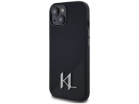 Capa MagSafe Karl Lagerfeld Silicone Shadow Metal Initial para iPhone 15, preta Capa MagSafe Karl Lagerfeld Silicone Shadow Metal Initial para iPhone 15, preta