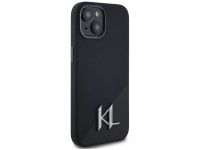 Capa MagSafe Karl Lagerfeld Silicone Shadow Metal Initial para iPhone 15, preta Capa MagSafe Karl Lagerfeld Silicone Shadow Metal Initial para iPhone 15, preta