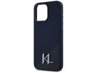 Funda Karl Lagerfeld de silicona Shadow Metal Initial MagSafe para iPhone 15 Pro, color negro. Funda Karl Lagerfeld de silicona Shadow Metal Initial MagSafe para iPhone 15 Pro, color negro.