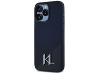 Funda Karl Lagerfeld de silicona Shadow Metal Initial MagSafe para iPhone 15 Pro, color negro. Funda Karl Lagerfeld de silicona Shadow Metal Initial MagSafe para iPhone 15 Pro, color negro.