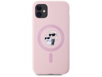 Funda de silicona Karl&Choupette MagSafe para iPhone 11 de Karl Lagerfeld - Rosa Funda de silicona Karl&Choupette MagSafe para iPhone 11 de Karl Lagerfeld - Rosa