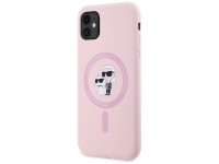 Funda de silicona Karl&Choupette MagSafe para iPhone 11 de Karl Lagerfeld - Rosa Funda de silicona Karl&Choupette MagSafe para iPhone 11 de Karl Lagerfeld - Rosa