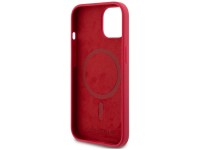 Karl Lagerfeld Silicone Karl&Choupette Heads Ring MagSafe iPhone 15 Case - Red Karl Lagerfeld Silicone Karl&Choupette Heads Ring MagSafe iPhone 15 Case - Red