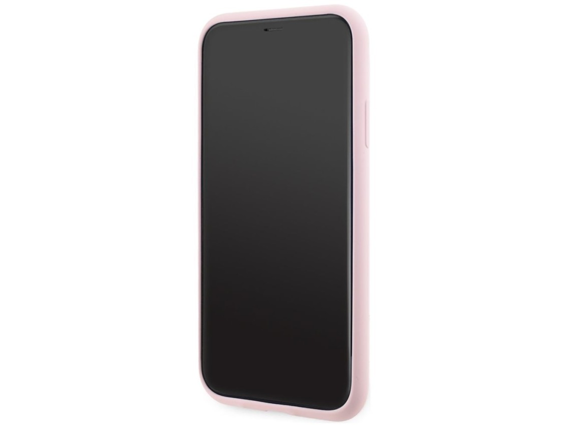 Funda de silicona Karl&Choupette MagSafe para iPhone 11 de Karl Lagerfeld - Rosa