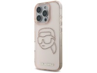 Karl Lagerfeld IML Rhinestones Karl Head Case for iPhone 16 Pro Pink Karl Lagerfeld IML Rhinestones Karl Head Case for iPhone 16 Pro Pink