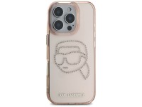Karl Lagerfeld IML Rhinestones Karl Head Case for iPhone 16 Pro Pink Karl Lagerfeld IML Rhinestones Karl Head Case for iPhone 16 Pro Pink