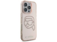 Karl Lagerfeld IML Rhinestones Karl Head Case for iPhone 16 Pro Pink Karl Lagerfeld IML Rhinestones Karl Head Case for iPhone 16 Pro Pink