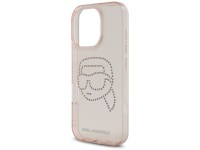 Karl Lagerfeld IML Rhinestones Karl Head Case for iPhone 16 Pro Pink Karl Lagerfeld IML Rhinestones Karl Head Case for iPhone 16 Pro Pink