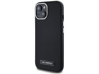 Capa MagSafe Karl Lagerfeld FW com placa de metal para iPhone 15 - Preta