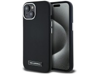 Capa MagSafe Karl Lagerfeld FW com placa de metal para iPhone 15 - Preta