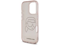 Karl Lagerfeld IML Rhinestones Karl Head Case for iPhone 16 Pro Pink Karl Lagerfeld IML Rhinestones Karl Head Case for iPhone 16 Pro Pink