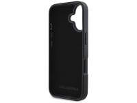 Karl Lagerfeld HC Grained PU Cardslot Metal Elong iPhone 16 Case - Black Karl Lagerfeld HC Grained PU Cardslot Metal Elong iPhone 16 Case - Black