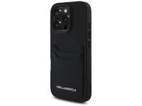 Karl Lagerfeld HC Grained PU Cardslot Metal Elong Case for iPhone 16 Pro Max - Black Karl Lagerfeld HC Grained PU Cardslot Metal Elong Case for iPhone 16 Pro Max - Black