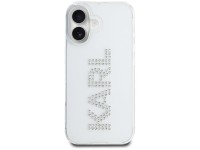 Capa para iPhone 16 com o logotipo Karl Lagerfeld IML em strass - Transparente Capa para iPhone 16 com o logotipo Karl Lagerfeld IML em strass - Transparente