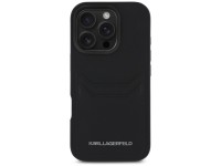 Karl Lagerfeld HC Grained PU Cardslot Metal Elong Case for iPhone 16 Pro Max - Black Karl Lagerfeld HC Grained PU Cardslot Metal Elong Case for iPhone 16 Pro Max - Black