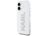 Capa para iPhone 16 com o logotipo Karl Lagerfeld IML em strass - Transparente Capa para iPhone 16 com o logotipo Karl Lagerfeld IML em strass - Transparente