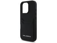 Karl Lagerfeld HC Grained PU Cardslot Metal Elong Case for iPhone 16 Pro Max - Black Karl Lagerfeld HC Grained PU Cardslot Metal Elong Case for iPhone 16 Pro Max - Black