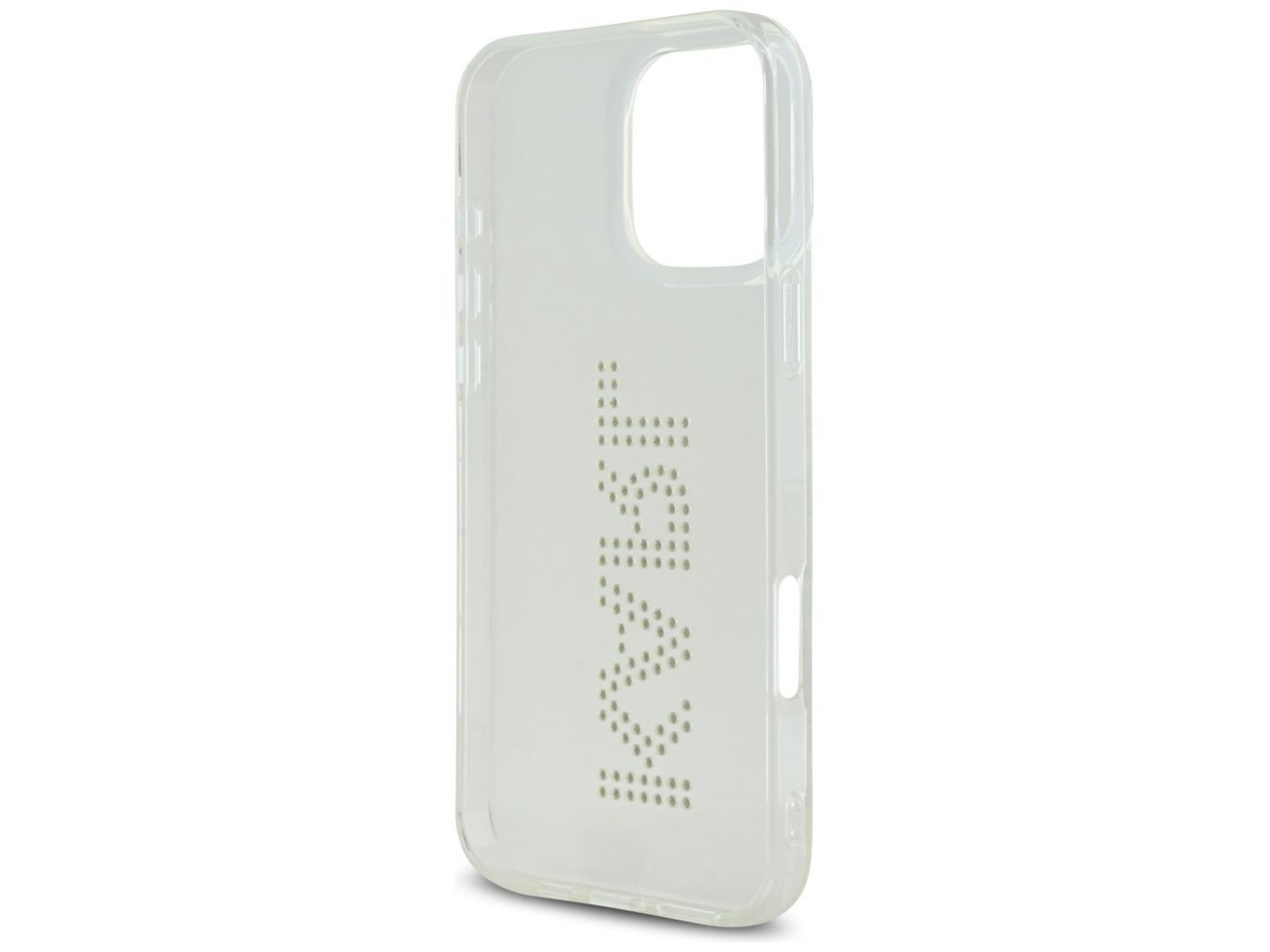 Capa para iPhone 16 Pro com o logotipo Karl Lagerfeld IML em strass - Transparente