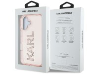 Funda para iPhone 16 Karl Lagerfeld IML con logotipo de diamantes de imitación - Rosa Funda para iPhone 16 Karl Lagerfeld IML con logotipo de diamantes de imitación - Rosa