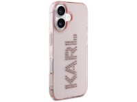 Funda para iPhone 16 Karl Lagerfeld IML con logotipo de diamantes de imitación - Rosa Funda para iPhone 16 Karl Lagerfeld IML con logotipo de diamantes de imitación - Rosa