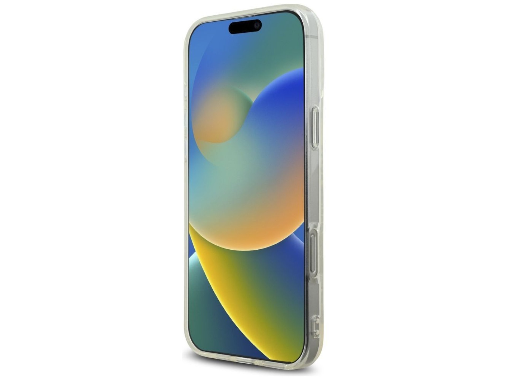 Capa para iPhone 16 Pro com o logotipo Karl Lagerfeld IML em strass - Transparente
