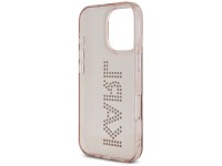 Capa para iPhone 16 Pro Max com o logotipo Karl Lagerfeld IML em strass - Rosa Capa para iPhone 16 Pro Max com o logotipo Karl Lagerfeld IML em strass - Rosa