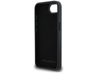 Capa para iPhone 16e com broche e monograma Karl Lagerfeld - Preta Capa para iPhone 16e com broche e monograma Karl Lagerfeld - Preta