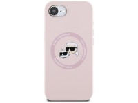 Capa MagSafe para iPhone 16e com estampa das cabeças de Karl Lagerfeld e Chopupette em silicone - Ro Capa MagSafe para iPhone 16e com estampa das cabeças de Karl Lagerfeld e Chopupette em silicone - Ro