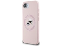 Capa MagSafe para iPhone 16e com estampa das cabeças de Karl Lagerfeld e Chopupette em silicone - Ro Capa MagSafe para iPhone 16e com estampa das cabeças de Karl Lagerfeld e Chopupette em silicone - Ro