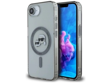 Karl Lagerfeld IML Metal Karl & Choupette Heads MagSafe iPhone 16e Case - Black Karl Lagerfeld IML Metal Karl & Choupette Heads MagSafe iPhone 16e Case - Black