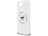 Capa MagSafe Karl Lagerfeld IML Metal Choupette Head para iPhone 16e - Branca Capa MagSafe Karl Lagerfeld IML Metal Choupette Head para iPhone 16e - Branca