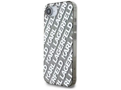 Karl Lagerfeld IML Repeat Logo case for iPhone 16e - silver Karl Lagerfeld IML Repeat Logo case for iPhone 16e - silver