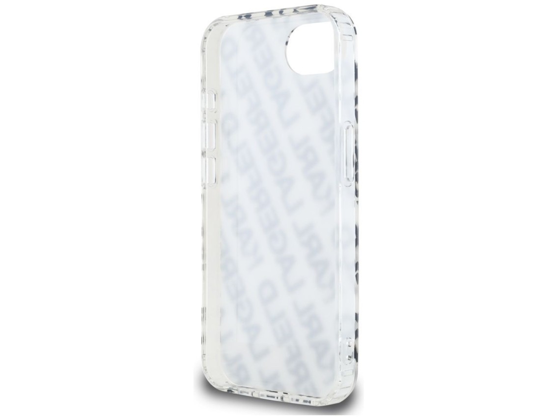 Funda para iPhone 16e con logo repetido de Karl Lagerfeld IML - Oro