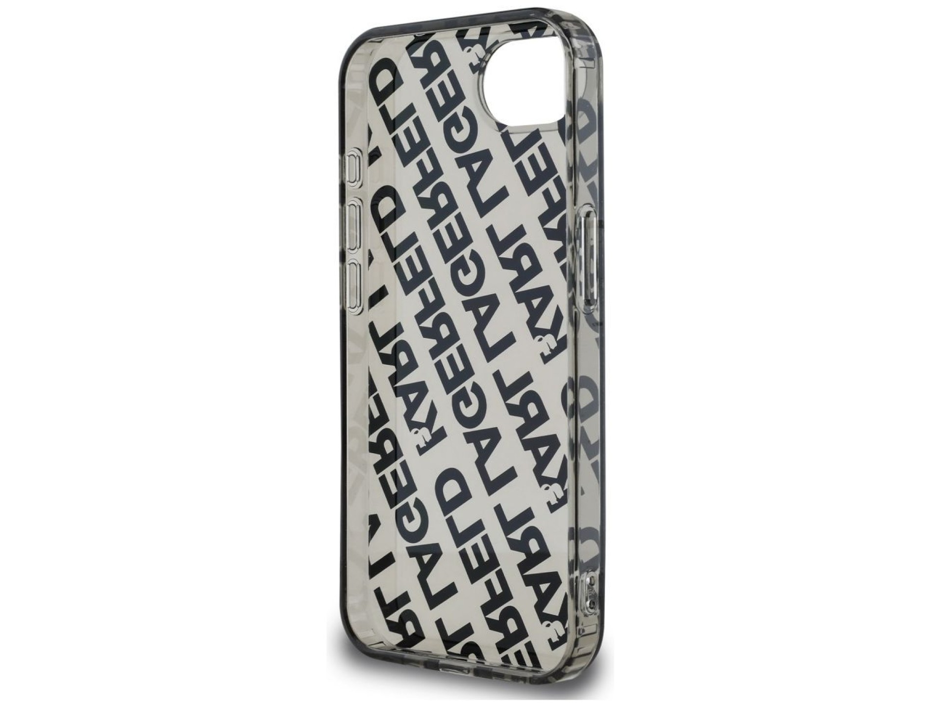 Capa Karl Lagerfeld IML Repeat Logo para iPhone 16e - prata