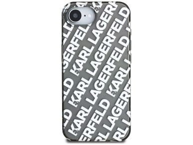 Karl Lagerfeld IML Repeat Logo case for iPhone 16e - silver Karl Lagerfeld IML Repeat Logo case for iPhone 16e - silver