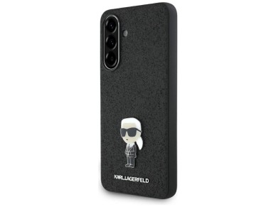 Karl Lagerfeld Fixed Glitter Ikonik Logo Metal Pin Case for Samsung Galaxy A56 - Black Karl Lagerfeld Fixed Glitter Ikonik Logo Metal Pin Case for Samsung Galaxy A56 - Black