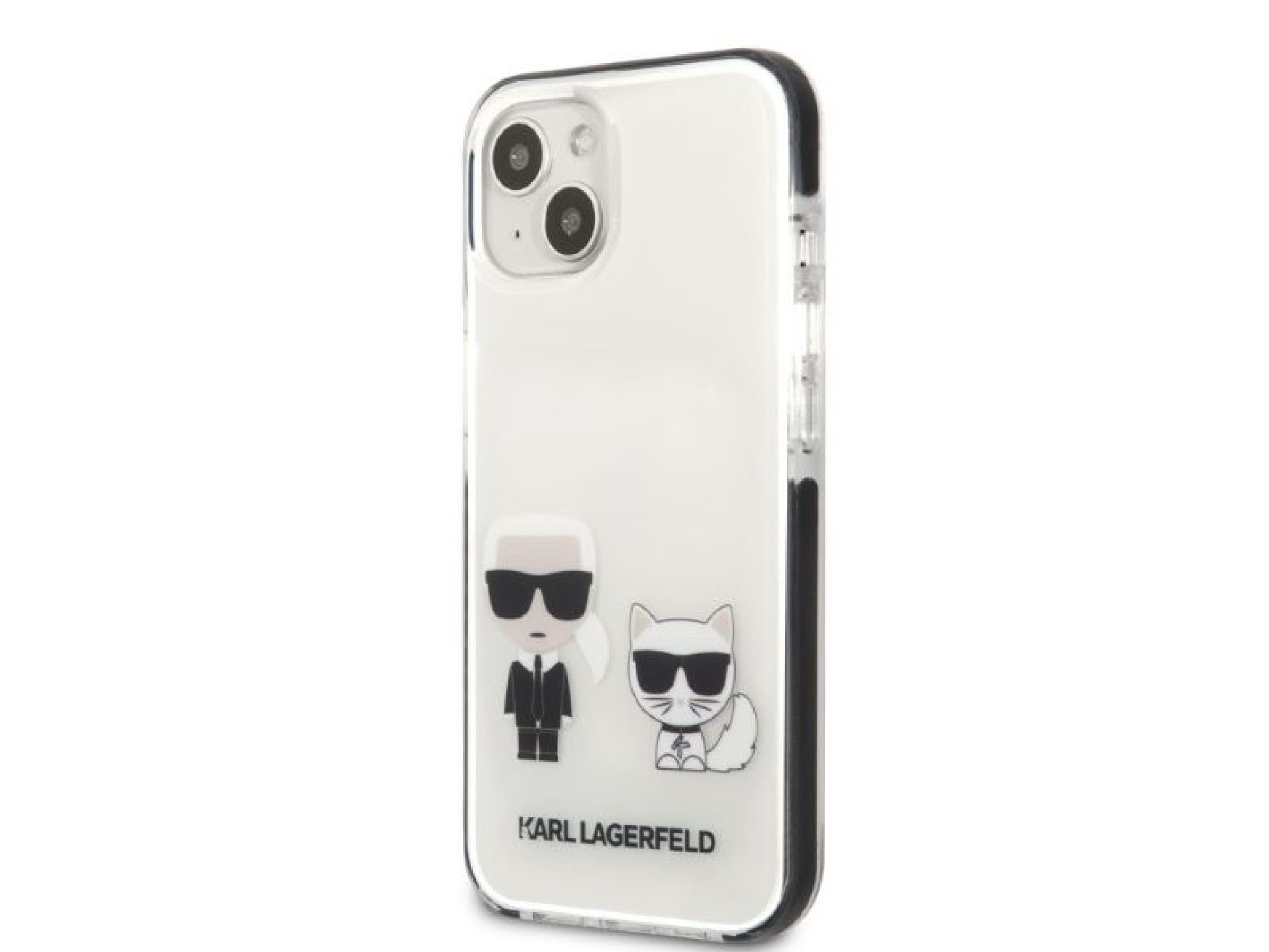 Karl Lagerfeld KLHCP13STPEKCW Capa rígida branca/branca para iPhone 13 mini 5.4