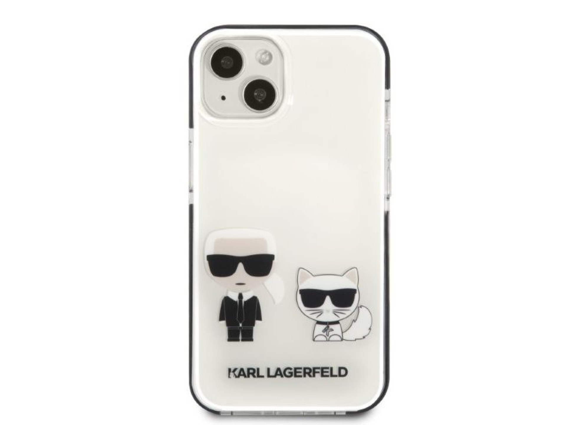 Karl Lagerfeld KLHCP13STPEKCW Capa rígida branca/branca para iPhone 13 mini 5.4